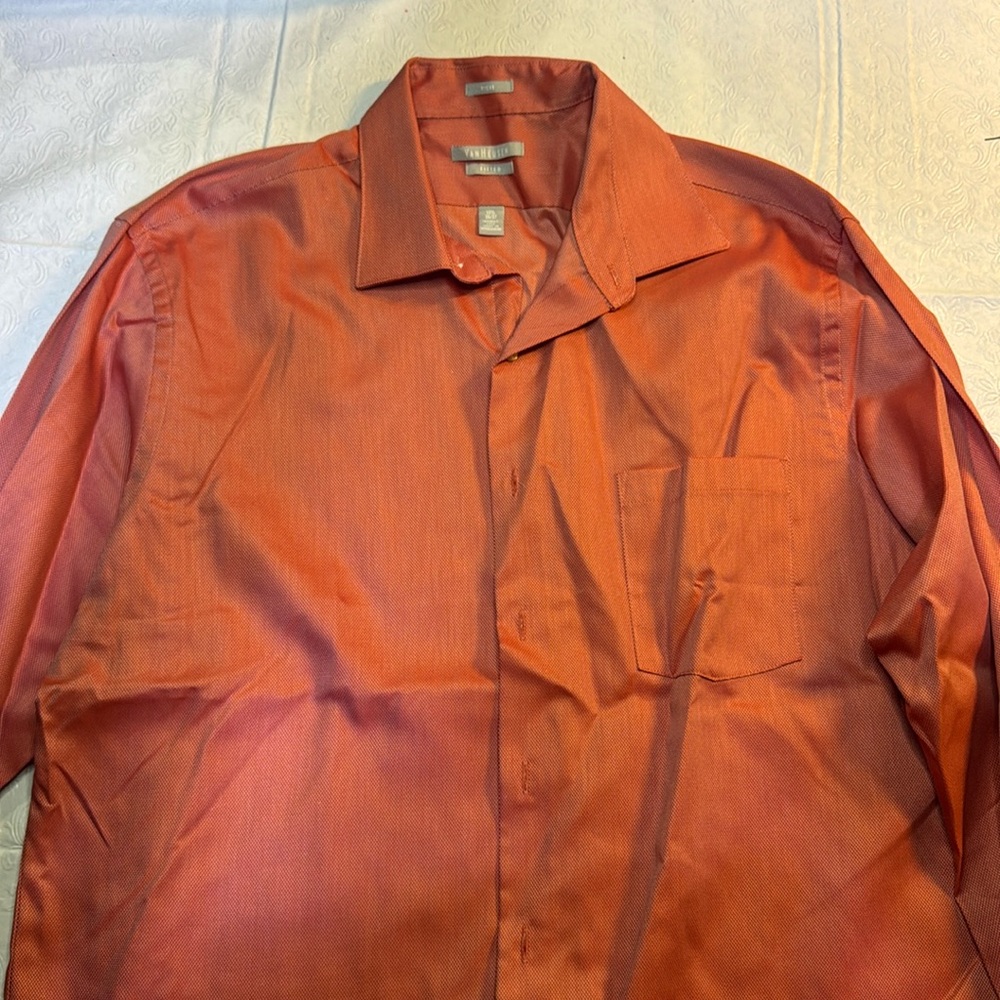 VanHeusen Fitted Pink Dress Shirt